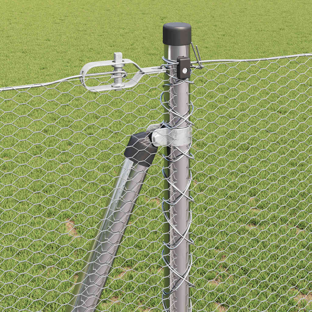 Στύλος Περιφράξεων Ασημί 50 x 1,2 μ (13 χιλιοστά πλέγμα) Ατσάλι