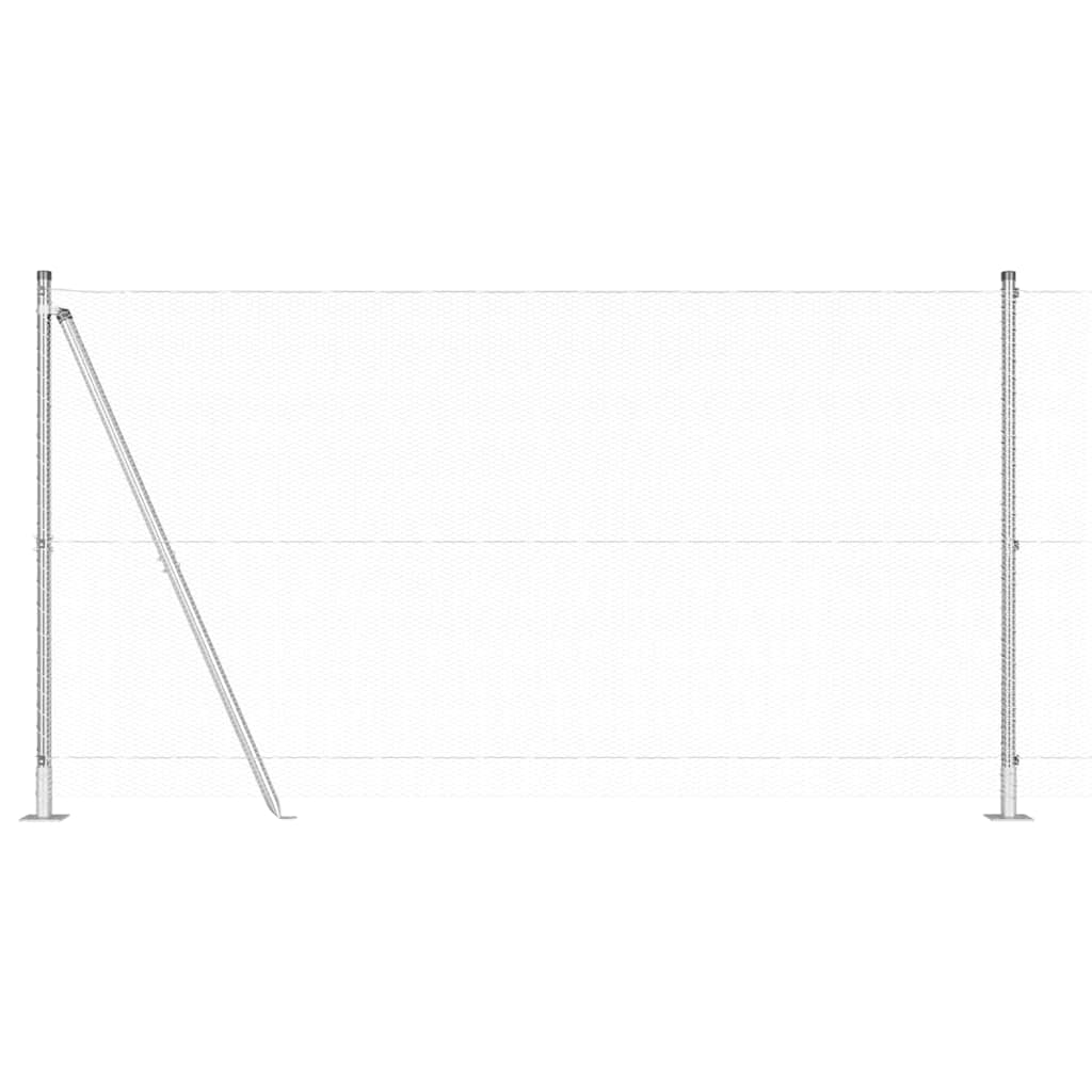 Στύλος Περιφράξεων Ασημί 50 x 1,2 μ (13 χιλιοστά πλέγμα) Ατσάλι