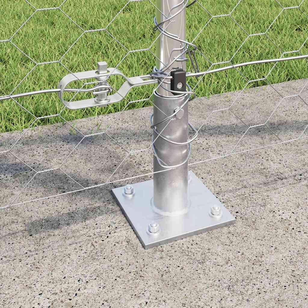 Στύλος Περιφράξεων Ασημί 50 x 1,2 μ (δίχτυ 50 χλστ) Ατσάλι