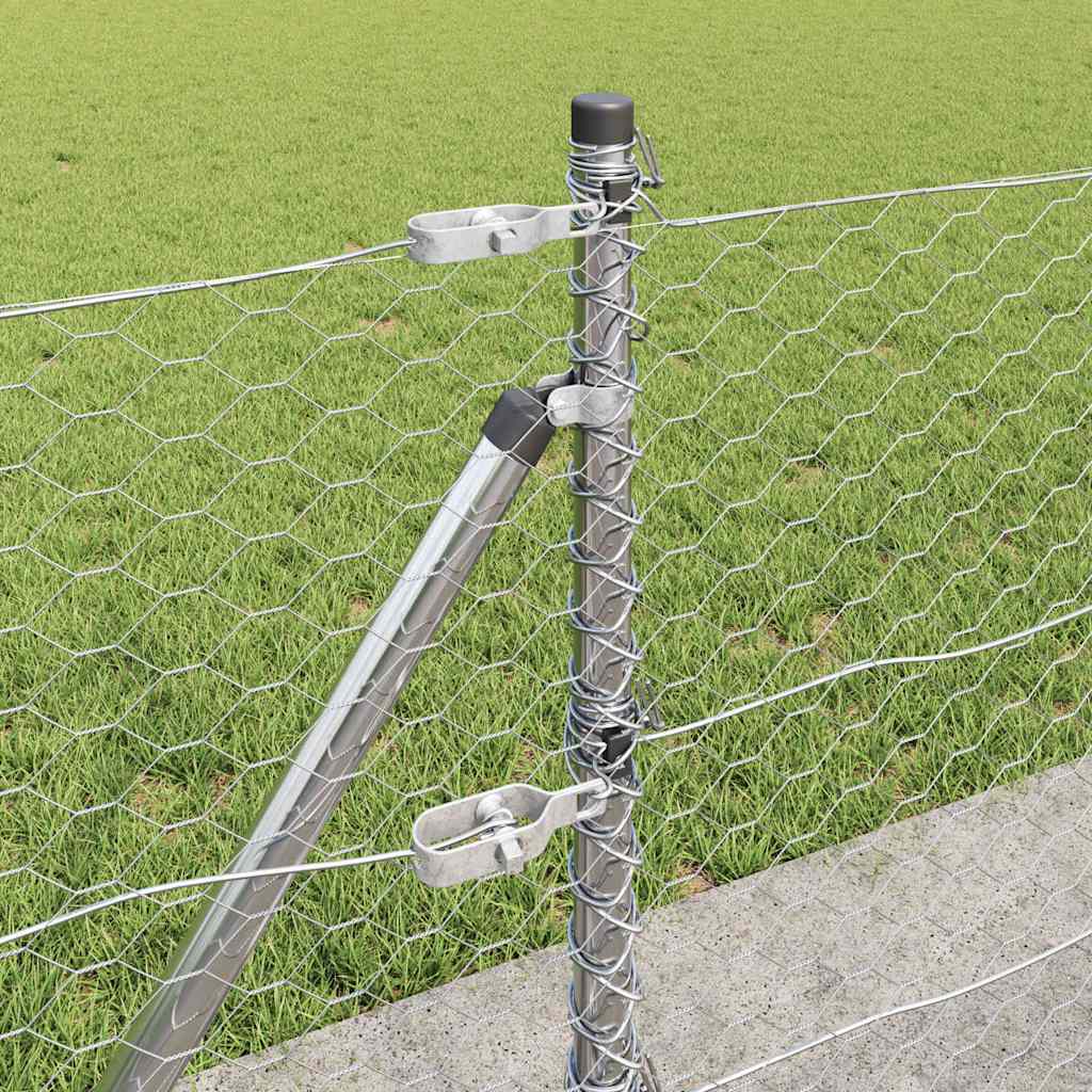 Στύλος Περιφράξεων Ασημί 100 x 0,6 μ (36 mm πλέγμα) Ατσάλι