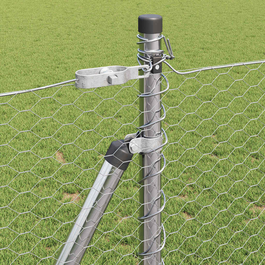 Στύλος Περιφράξεων Ασημί 100 x 0,8 μ (25 χιλ δίκτυο) Ατσάλι