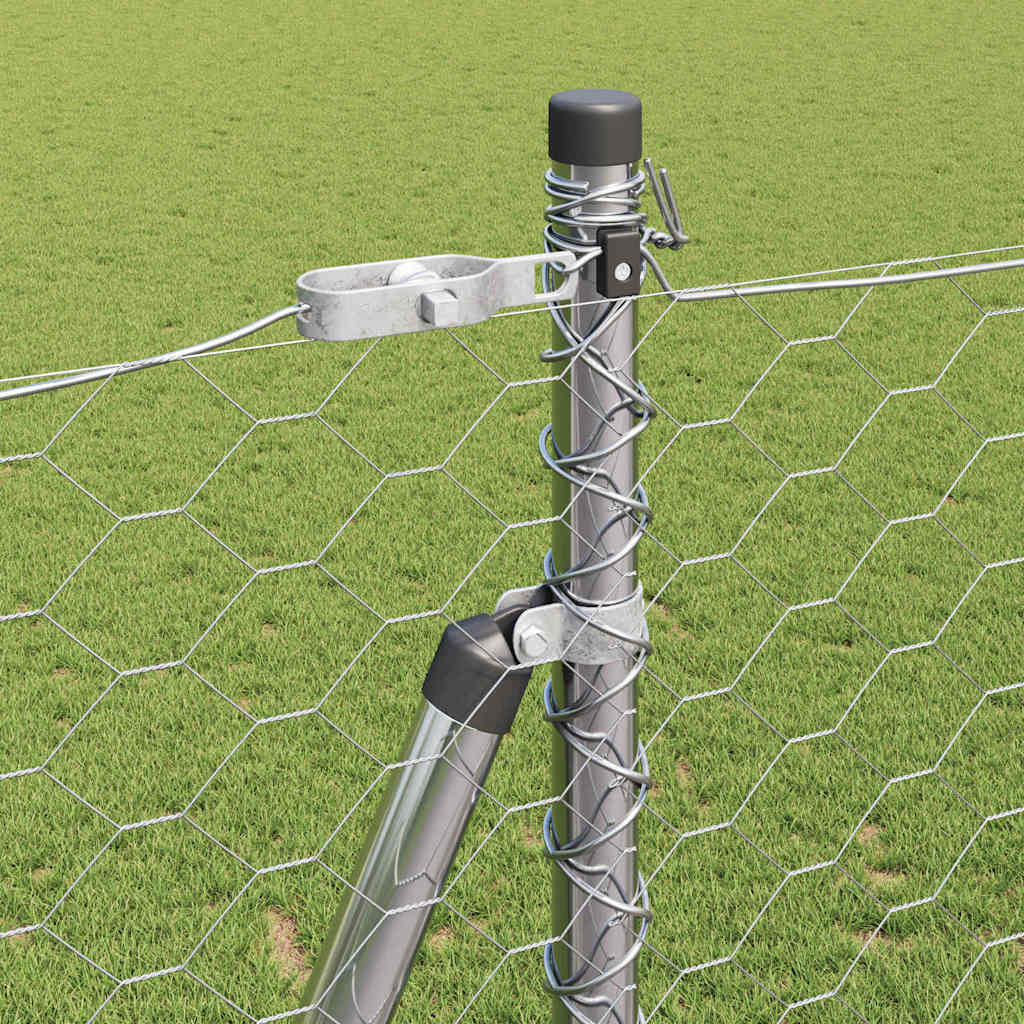 Στύλος Περιφράξεων Ασημί 100 x 1,4 μ (50 mm πλέγμα) Ατσάλι