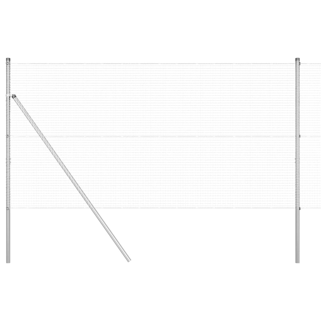 Στύλος Περιφράξεων Ασημί 10 x 1,4 m (19 x 19 mm πλέγμα) Ατσάλι