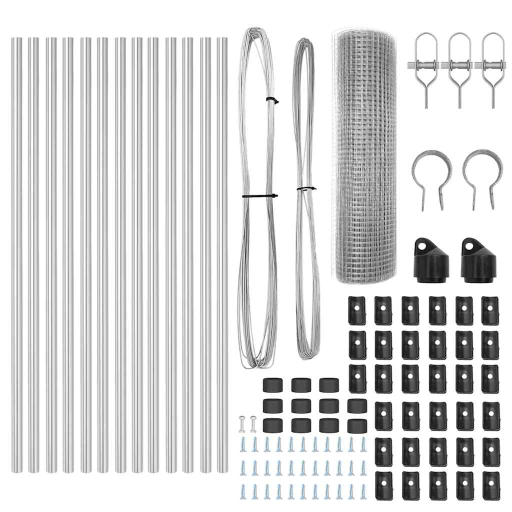 Στύλος Περιφράξεων Ασημί