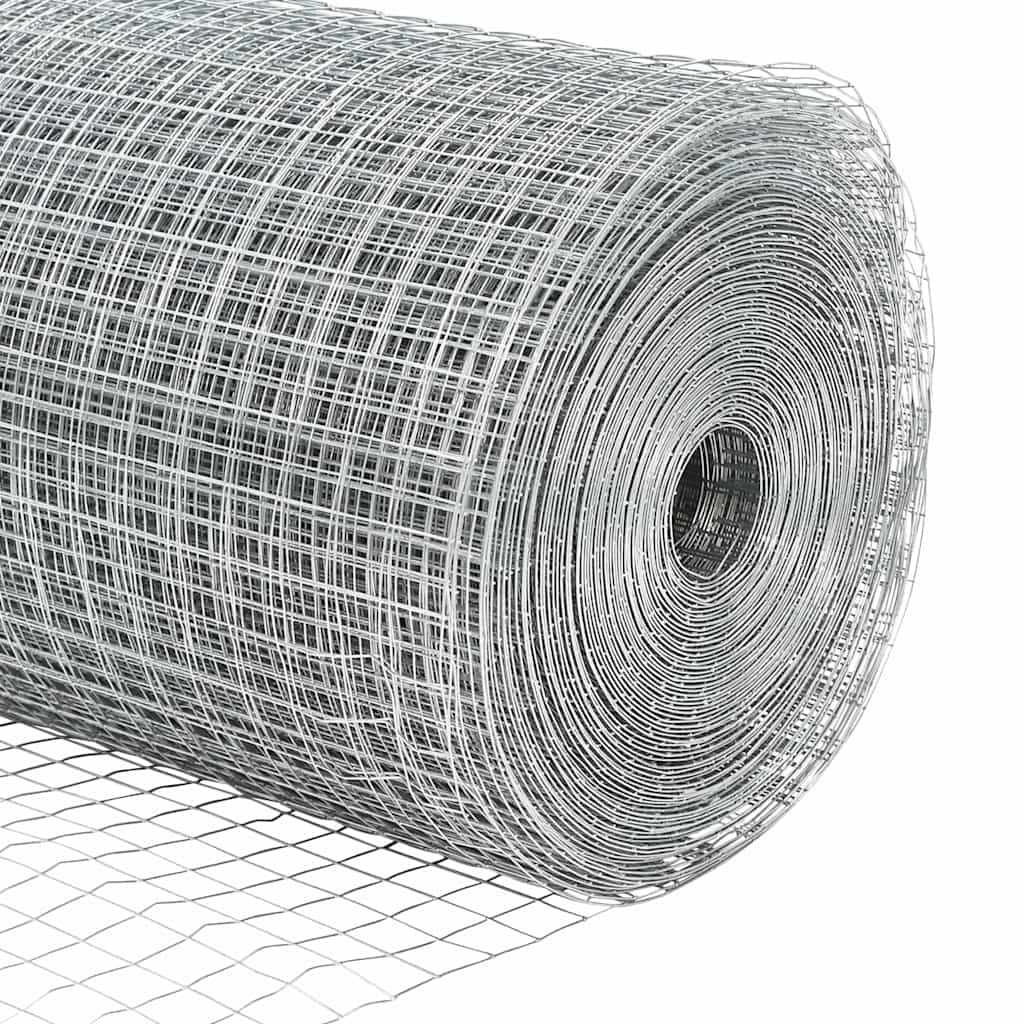 Στύλος Περιφράξεων Ασημί 25 x 1,5 μ (12 x 12 mm πλέγμα) Ατσάλι
