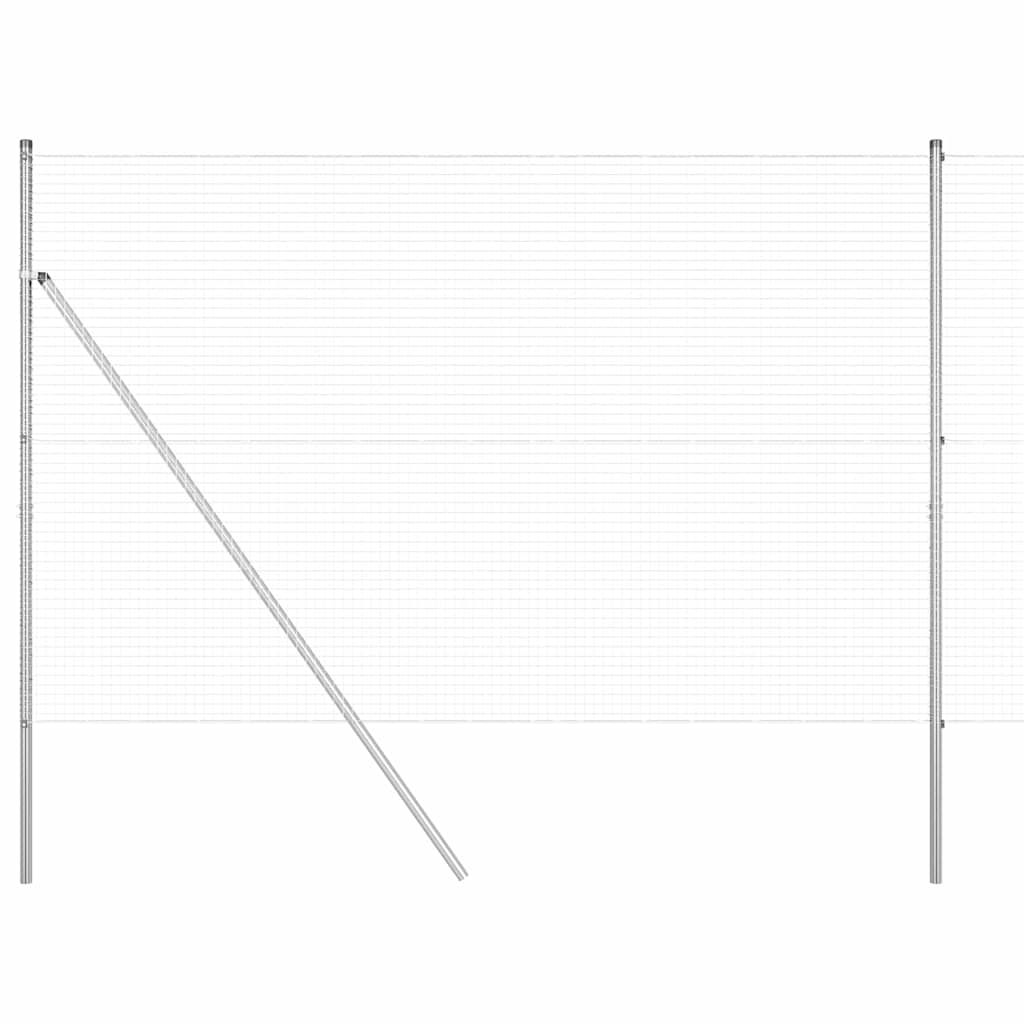 Στύλος Περιφράξεων Ασημί 50 x 1,5 μ (25 x 25 mm δίχτυ) Ατσάλι
