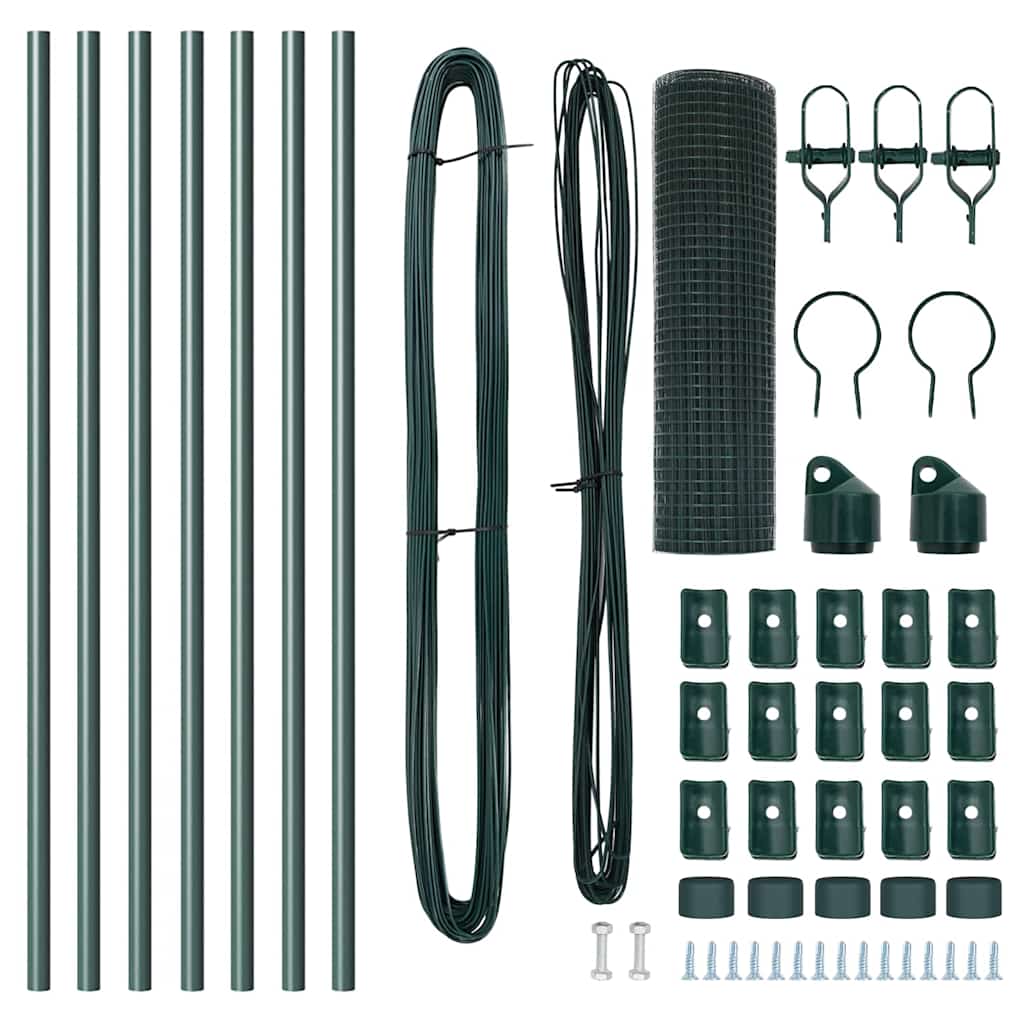 Στύλος Περιφράξεων Πράσινο 10 x 0,4 m (25 x 25 mm δίκτυο) - Pakobazaar