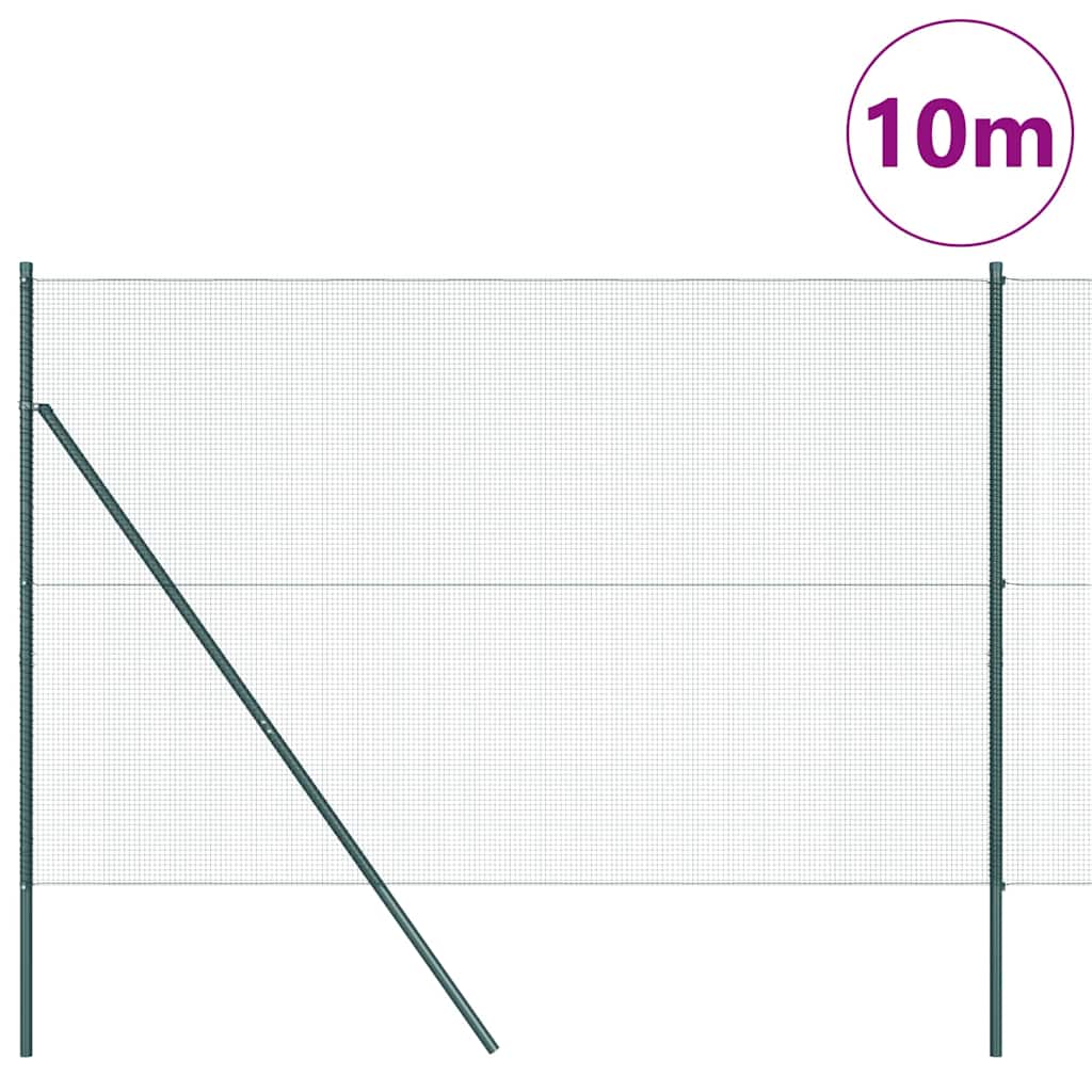 Στύλος Περιφράξεων Πράσινο 10 x 1,5 μ (12 x 12 mm πλέγμα) - Pakobazaar