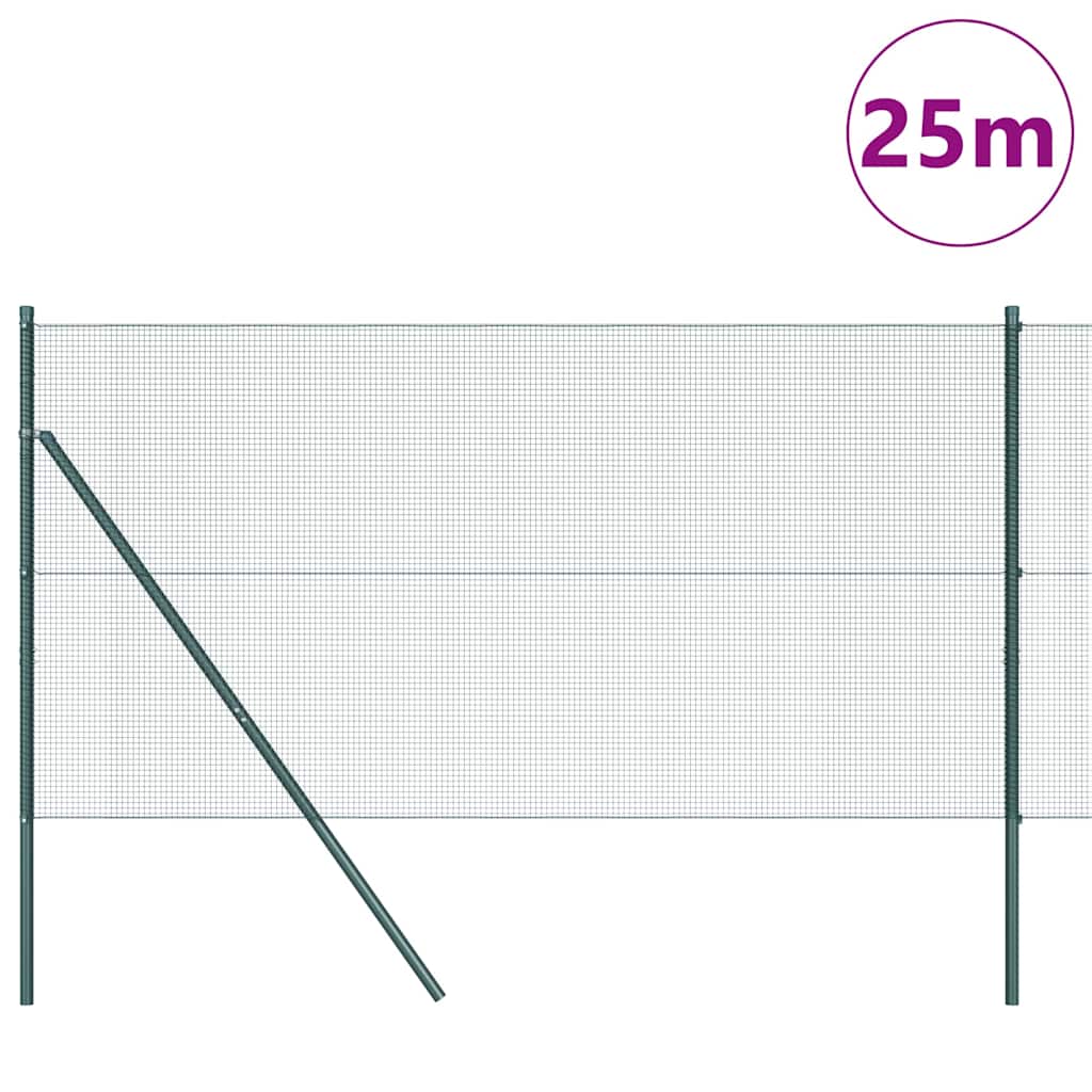 Φράχτης Συρμάτινου Φράχτη 25 x 1,4 μ PVC-Επικαλυμμένο Ατσάλι