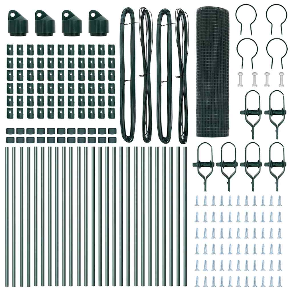 Στύλος Περιφράξεων Πράσινο 50 x 0,6 μ (12 x 12 mm πλέγμα)