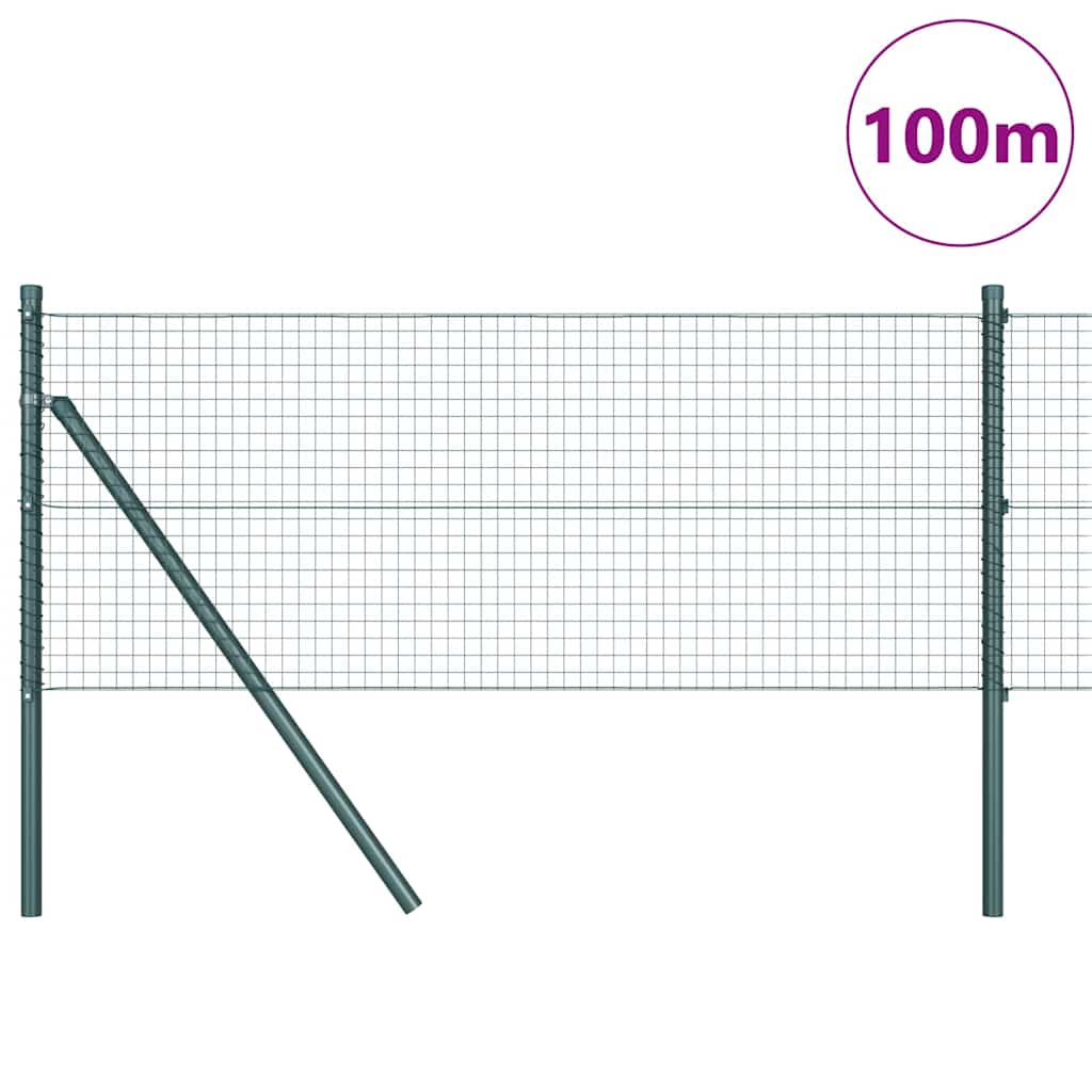 Φράχτης Συρμάτινου Φράχτη 100 x 0,6 μ PVC-Επικαλυμμένο Ατσάλι