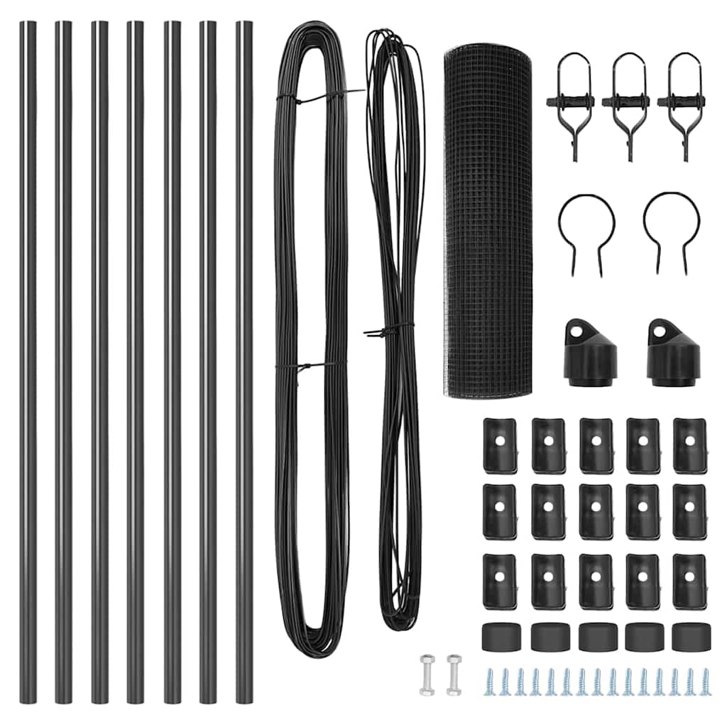 Στύλος Περιφράξεων Γκρι 10 x 0,6 μ (25 x 25 mm δίχτυ)