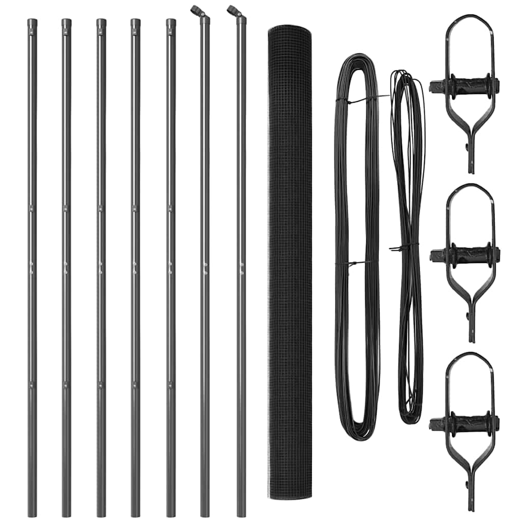 Στύλος Περιφράξεων Γκρι 10 x 1,5 μ (πλέγμα 25 x 25 mm) Ατσάλι