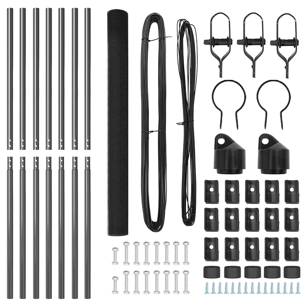 Στύλος Περιφράξεων Γκρι 10 x 1,6 μ (δίχτυ 12 x 12 mm)