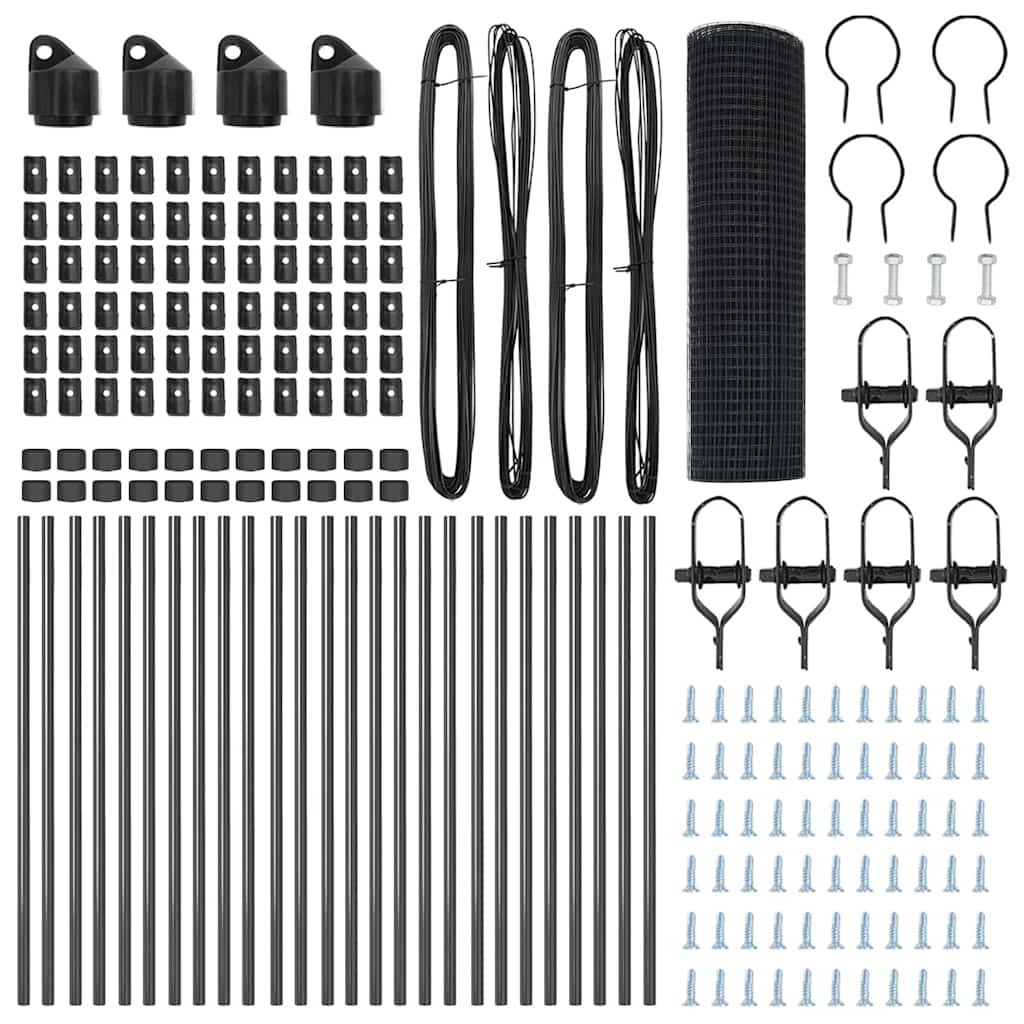 Στύλος Περιφράξεων Γκρι 50 x 0,6 μ (12 x 12 mm πλέγμα)