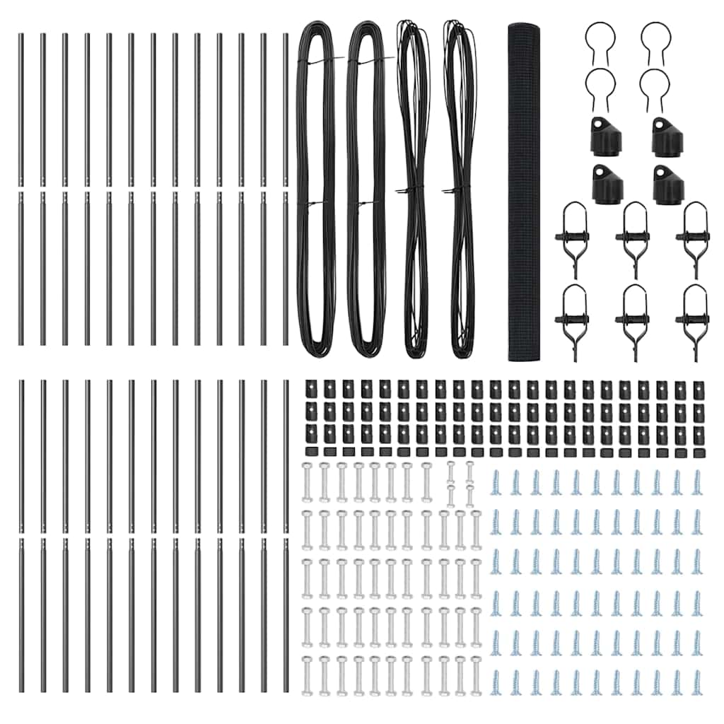 Στύλος Περιφράξεων Γκρι 50 x 1,5 μ (16 x 16 mm πλέγμα)