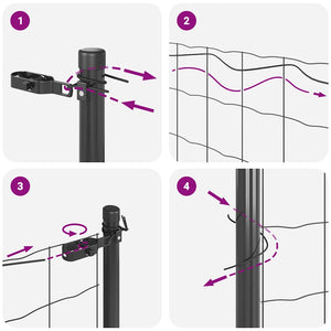 Συρματόπλεγμα Σταθερού Εδάφους 100 x 0,5 μ Γκρι Δίχτυ