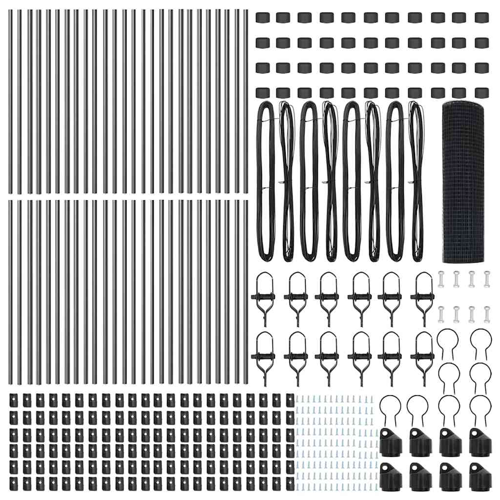 Στύλος Περιφράξεων Γκρι 100 x 0,8 μ (19 x 19 mm πλέγμα)
