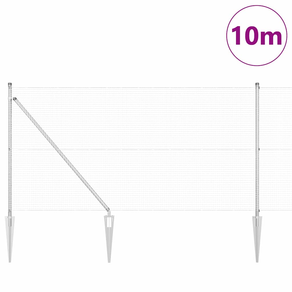 Στύλος Περιφράξεων Ασημί