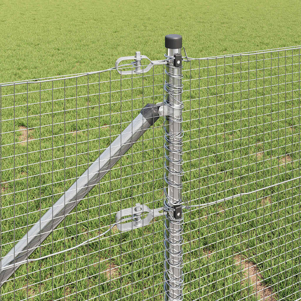 Στύλος Περιφράξεων Ασημί 25 x 0,4 μ (19 x 19 mm πλέγμα) Ατσάλι