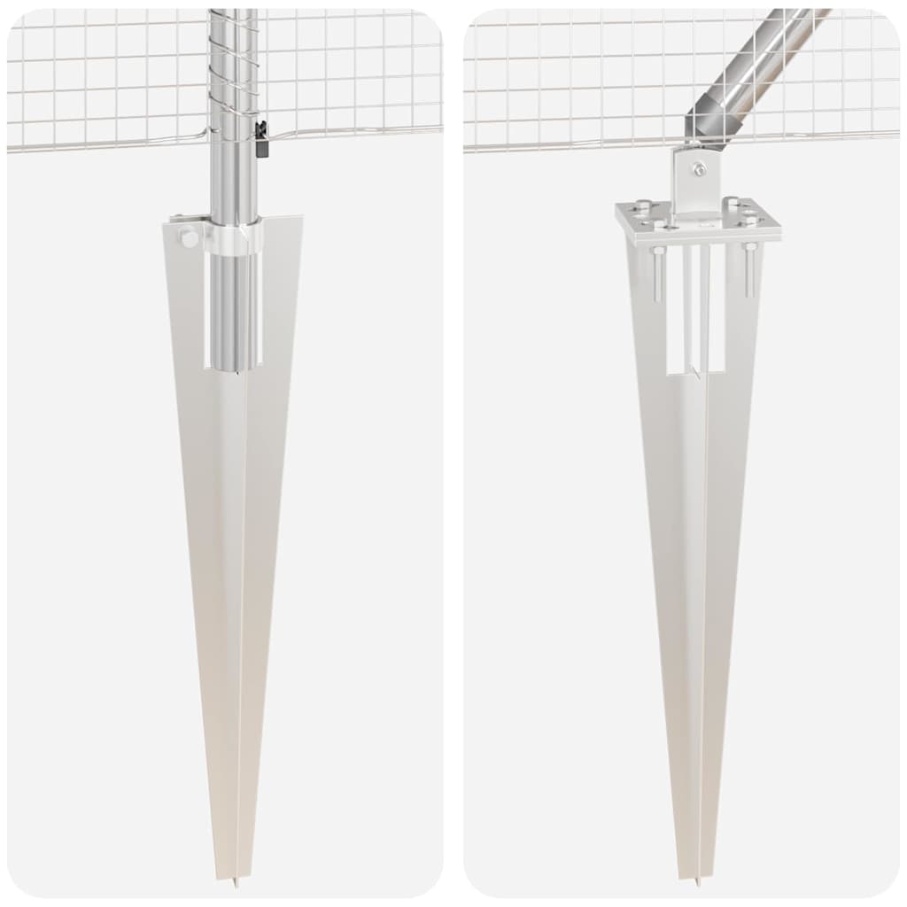 Στύλος Περιφράξεων Ασημί 25 x 1,2 μ. (19 x 19 χιλ. δίκτυο)