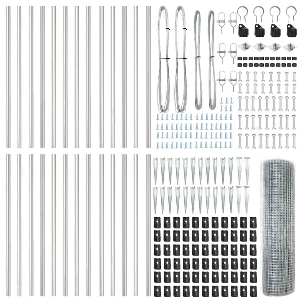 Στύλος Περιφράξεων Ασημί