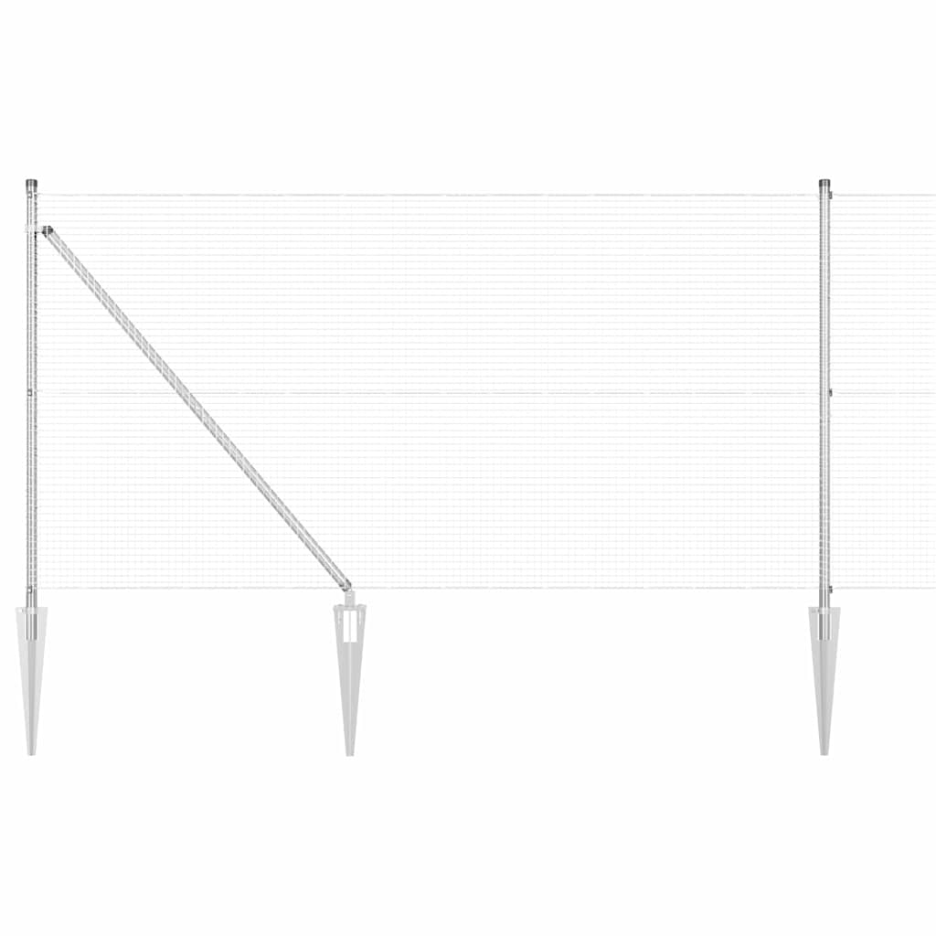 Στύλος Περιφράξεων Ασημί