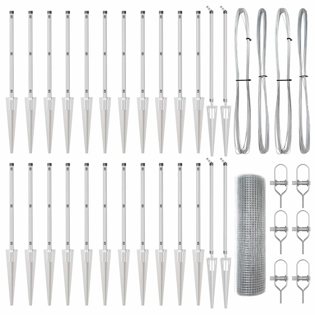 Στύλος Περιφράξεων Ασημί