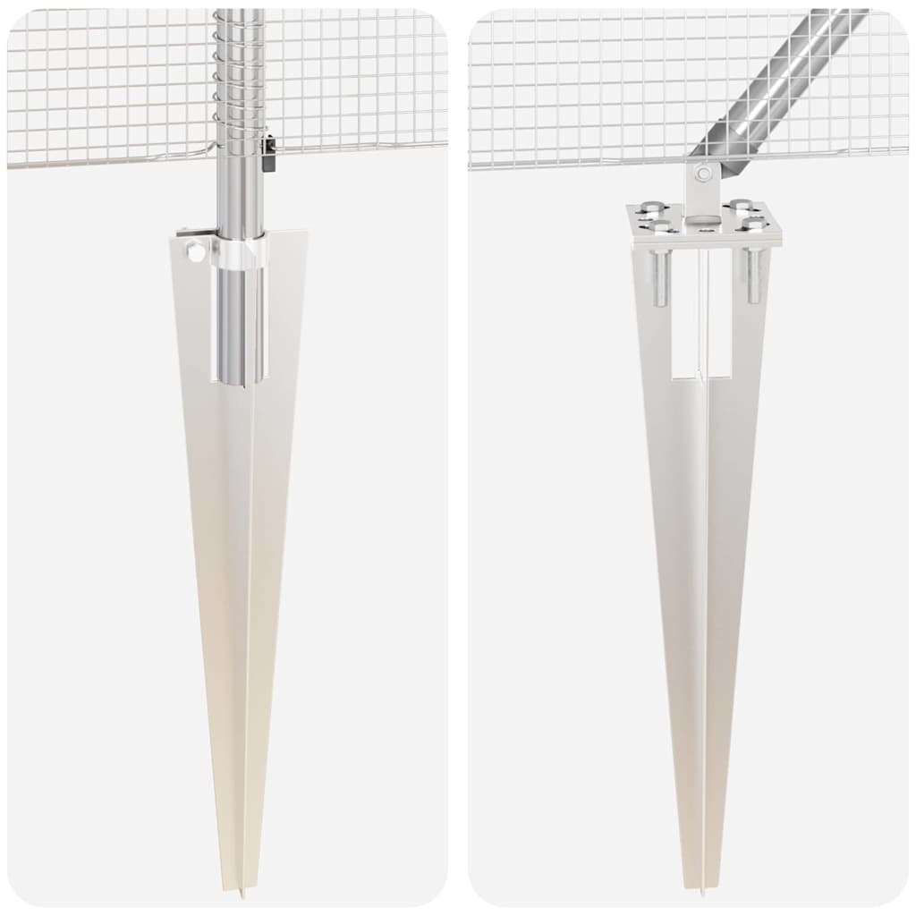 Στύλος Περιφράξεων Ασημί 50 x 1,2 μ (12 x 12 mm πλέγμα) Ατσάλι