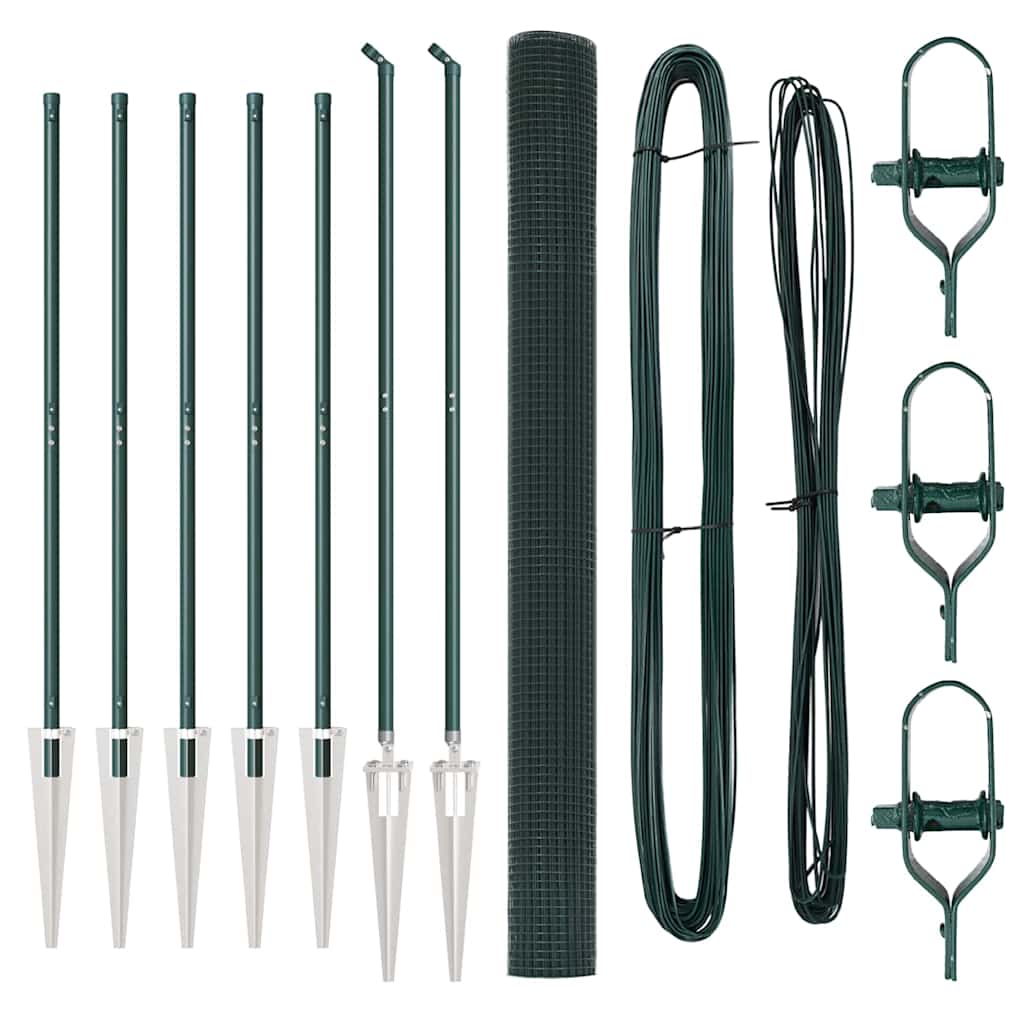 Στύλος Περιφράξεων Πράσινο 10 x 1,5 μ (16 x 16 mm δίχτυ)