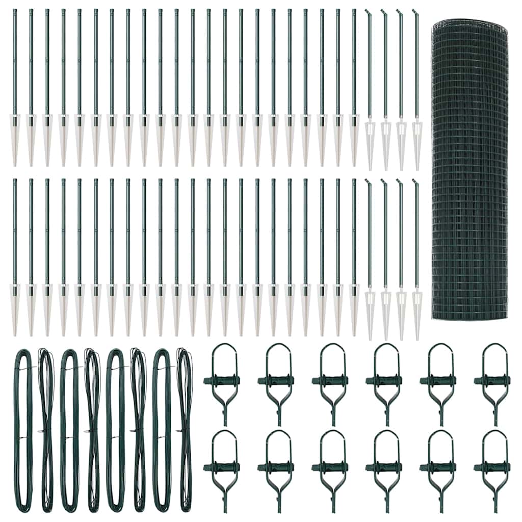 Στύλος Περιφράξεων Πράσινο 100 x 0,8 μ (12 x 12 mm πλέγμα)