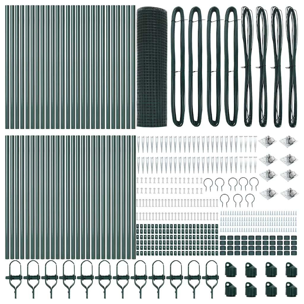 Στύλος Περιφράξεων Πράσινο 100 x 1 μ (12 x 12 χιλ μesh)