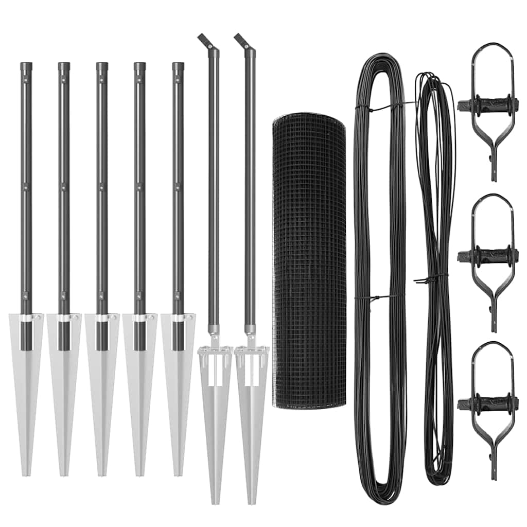 Στύλος Περιφράξεων Γκρι 10 x 0,8 μ (19 x 19 mm πλέγμα)