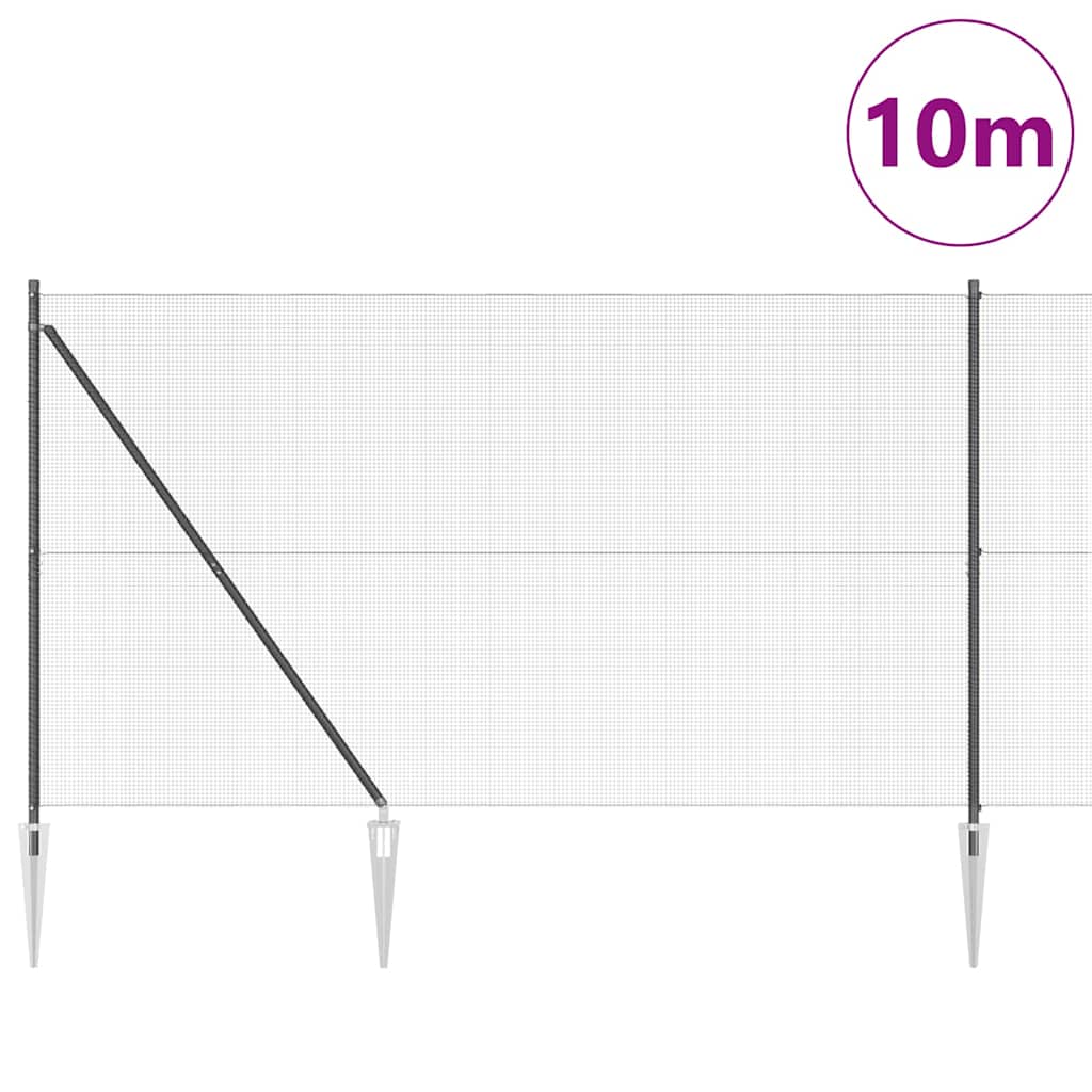 Στύλος Περιφράξεων Γκρι 10 x 1,6 μ (δίχτυ 12 x 12 mm)