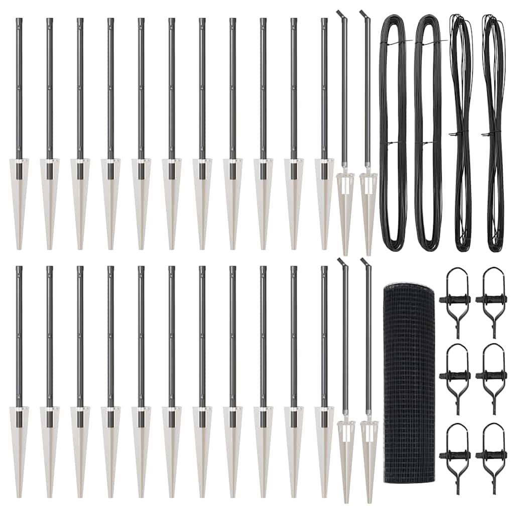 Στύλος Περιφράξεων Γκρι 50 x 0,4 μ. (19 x 19 mm πλέγμα)