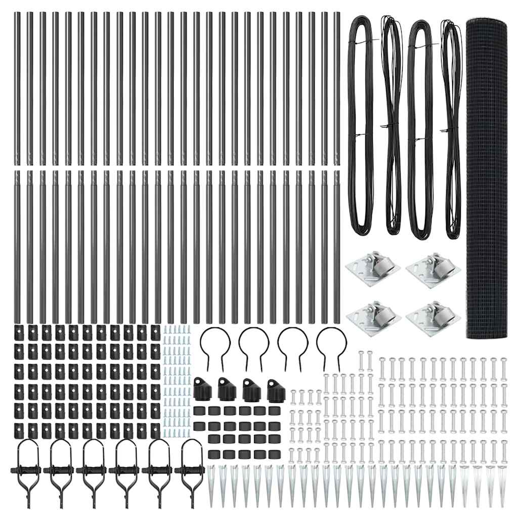 Στύλος Περιφράξεων Γκρι 50 x 1,2 μ (12 x 12 mm πλέγμα)