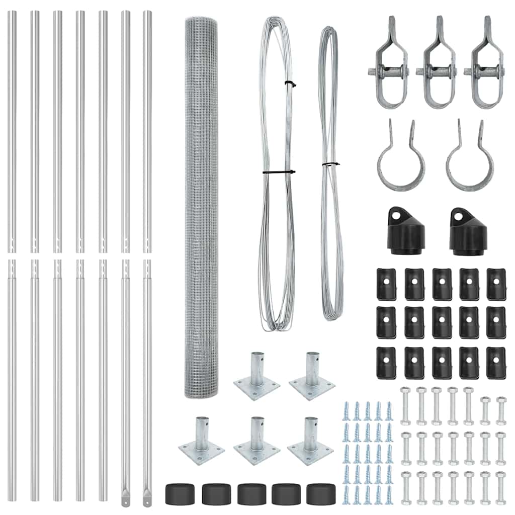Στύλος Περιφράξεων Ασημί 10 x 1,6 μ (25 x 25 χλστ. δίκτυο)