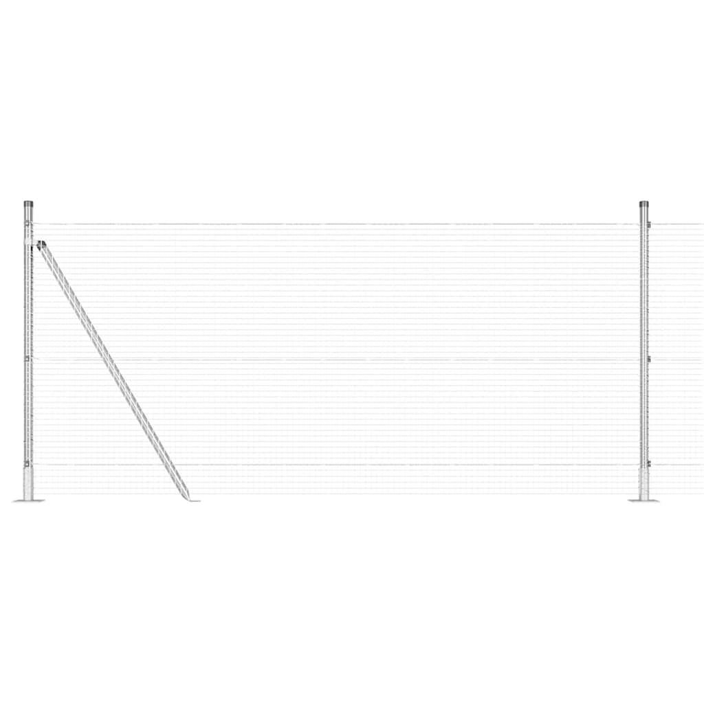 Στύλος Περιφράξεων Ασημί 25 x 1 μ (Ρολό πλέγματος 19 x 19 χιλ)