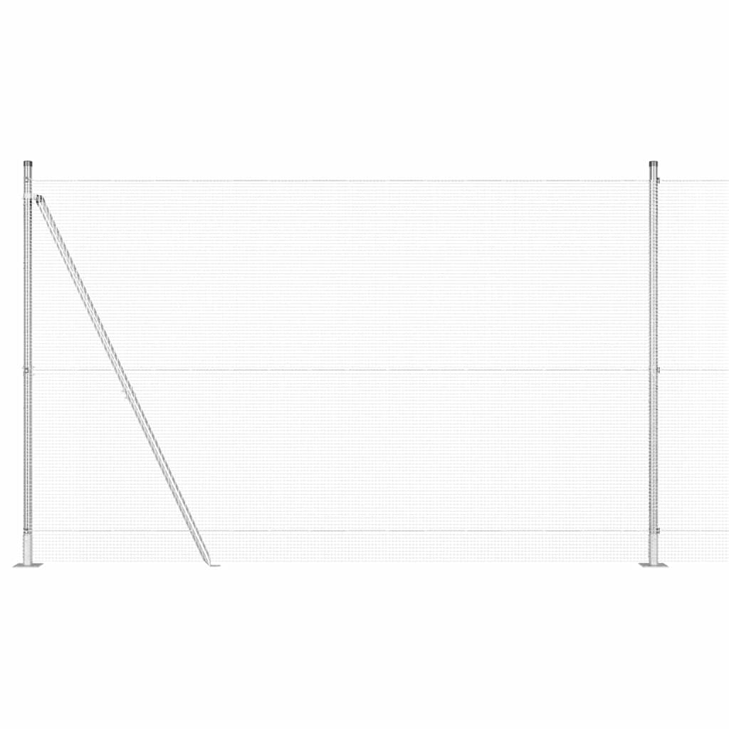 Στύλος Περιφράξεων Ασημί 25 x 1,4 μ. (12 x 12 χλστ. δίχτυ)