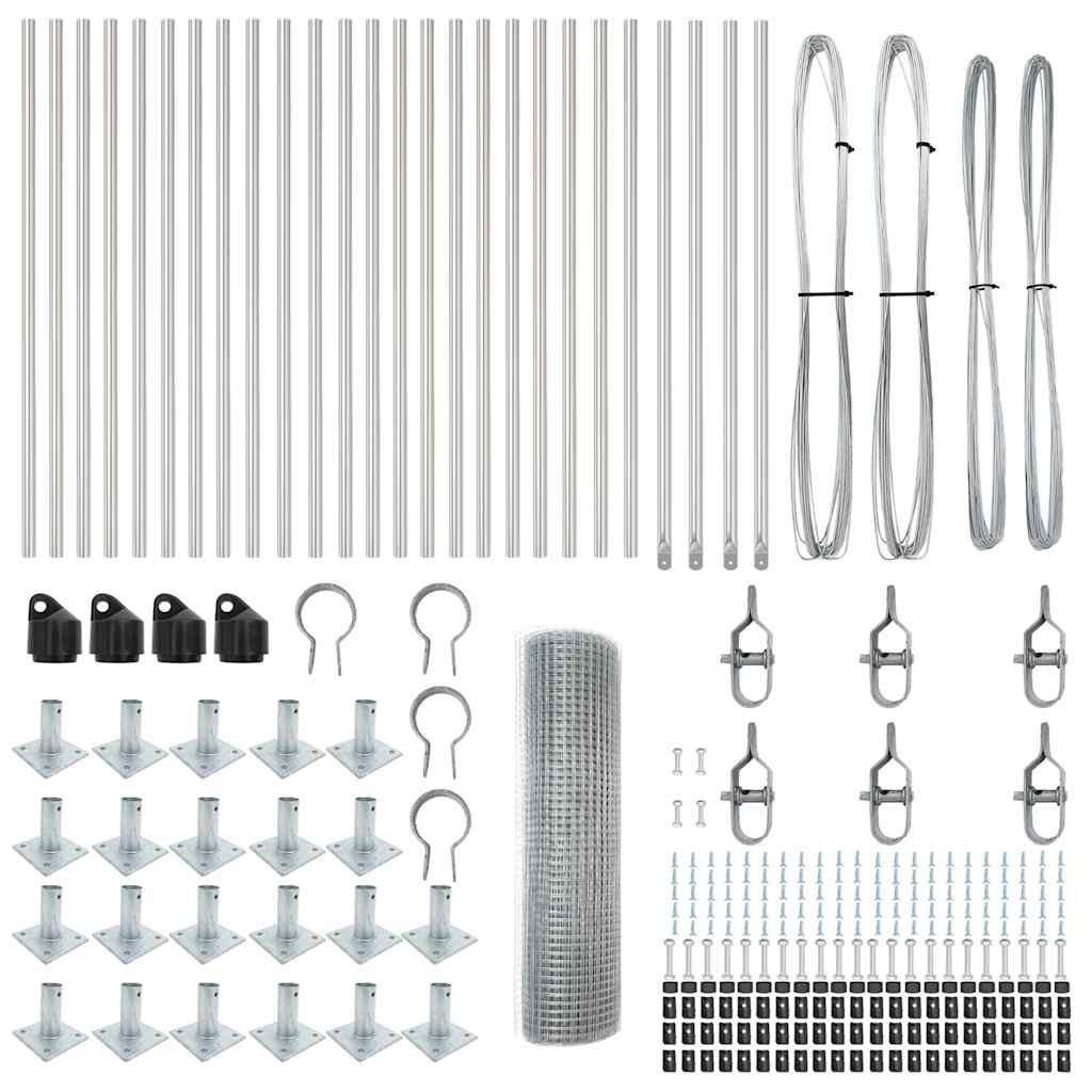 Στύλος Περιφράξεων Ασημί