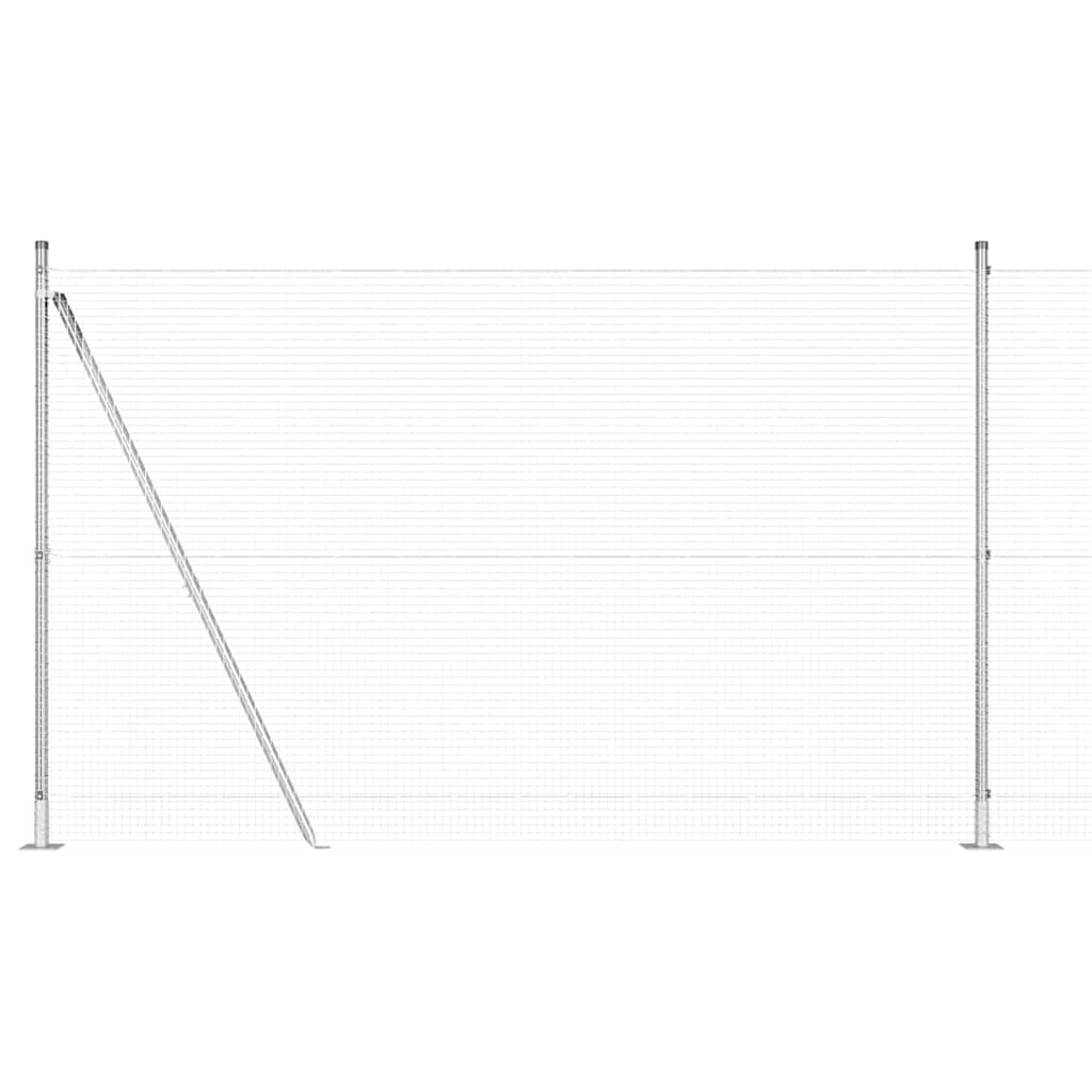 Στύλος Περιφράξεων Ασημί 50 x 1,5 μ (19 x 19 mm δίχτυ) Ατσάλι