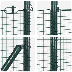 Συρματόπλεγμα με Σκυρόδεμα 25 x 0,4 m PVC-Επικαλυμμένο Ατσάλι