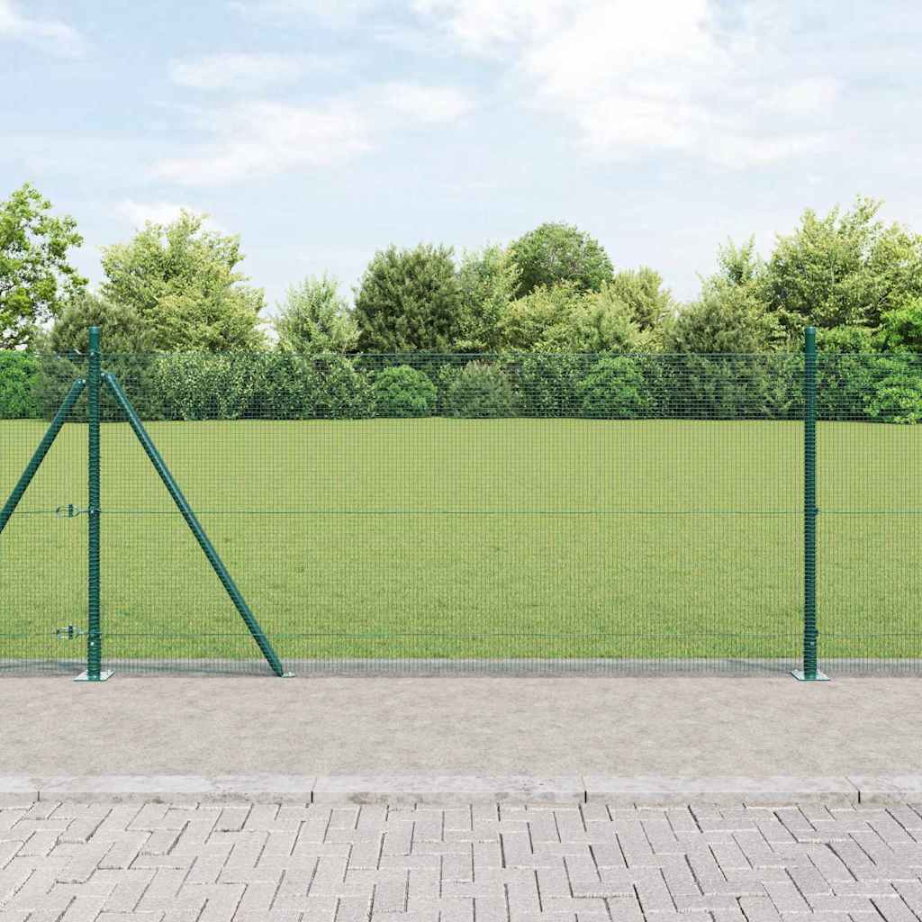 Συρματόπλεγμα με Σκυρόδεμα 25 x 0,8 m PVC-Επικαλυμμένο Ατσάλι