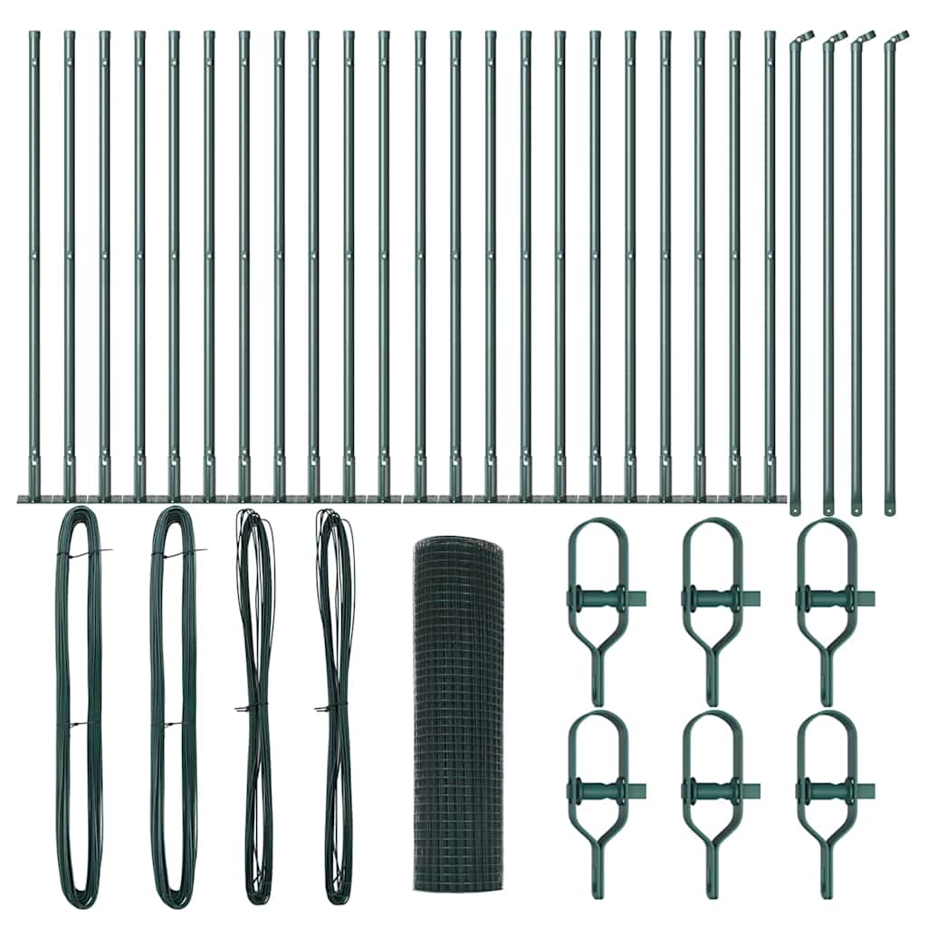 Στύλος Περιφράξεων Πράσινο 50 x 0,4 μ (12 x 12 mm mesh)