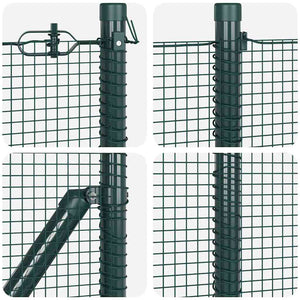 Συρματόπλεγμα με Σκυρόδεμα 50 x 0,8 m PVC-Επικαλυμμένο Ατσάλι