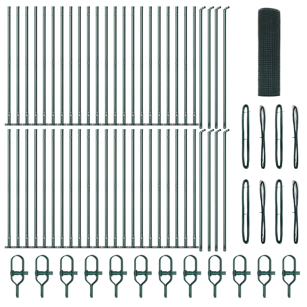Στύλος Περιφράξεων Πράσινο 100 x 0,5 μ (12 x 12 mm πλέγμα)