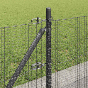 Συρματόπλεγμα με Σκυρόδεμα 25 x 0,4 m PVC-Επικαλυμμένο Ατσάλι