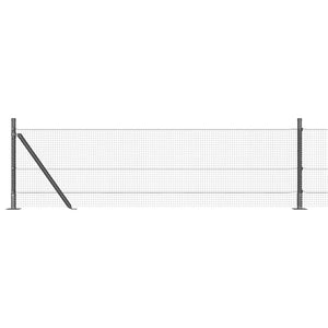 Συρματόπλεγμα με Σκυρόδεμα 25 x 0,4 m PVC-Επικαλυμμένο Ατσάλι