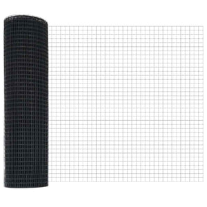 Συρματόπλεγμα με Σκυρόδεμα 25 x 0,4 m PVC-Επικαλυμμένο Ατσάλι