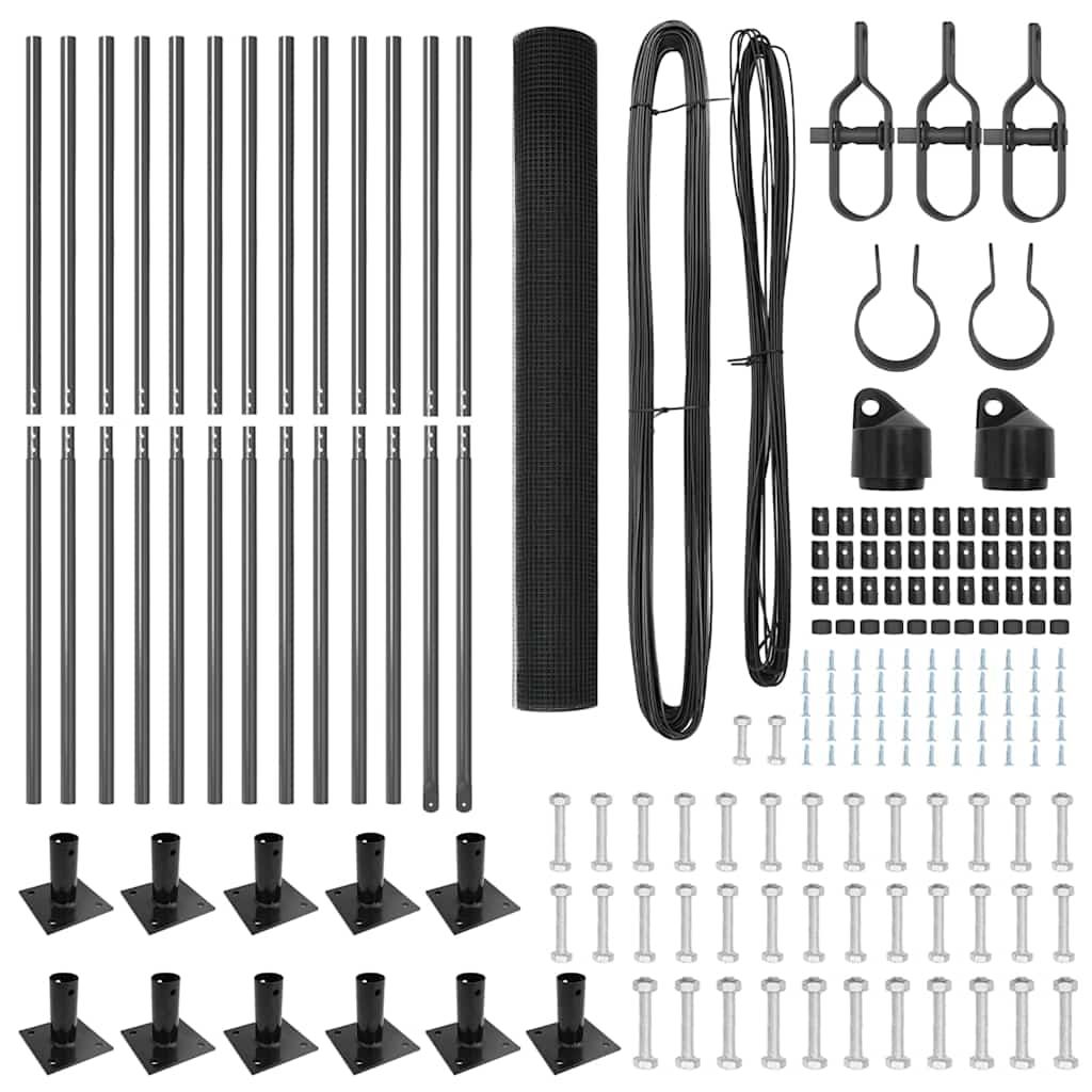 Στύλος Περιφράξεων Γκρι 25 x 1,2 m (16 x 16 mm πλέγμα)